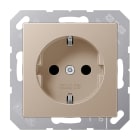 JUNG - SCHUKO Steckdose, 16A 250V ~, SAFETY+, Serie A, champagner
