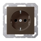 JUNG - SCHUKO Steckdose, 16A 250V ~, SAFETY+, Serie A, mokka