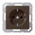 JUNG - SCHUKO Steckdose, 16 A 250V ~, Serie A, mokka