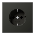 JUNG - SCHUKO Steckdose, 16 A 250V ~, Aluminium lackiert, Serie LS, anthrazit