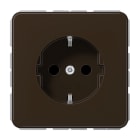 JUNG - SCHUKO Steckdose, 16A 250V ~, SAFETY+, Thermoplast, Serie CD, braun