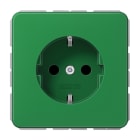 JUNG - SCHUKO Steckdose, 16A 250V ~, SAFETY+, Thermoplast, Serie CD, grün (für SV)