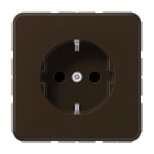 JUNG - SCHUKO Steckdose, 16 A 250V ~, Duroplast, Serie CD, braun