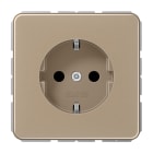 JUNG - SCHUKO Steckdose, 16 A 250V ~, Aluminium eloxiert, Serie CD, gold-bronze