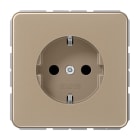 JUNG - SCHUKO Steckdose, 16A 250V ~, SAFETY+, Aluminium , Serie CD, gold-bronze