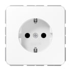 JUNG - SCHUKO Steckdose, 16A 250V ~, SAFETY+, Duroplast, Serie CD, alpinweiss