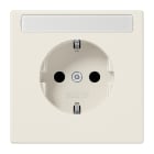 JUNG - SCHUKO Steckdose, 16A 250V ~, Schriftfeld, SAFETY+, Duroplast, Serie LS, weiss
