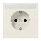 JUNG - SCHUKO Steckdose, 16 A 250V ~, mit Schriftfeld, Duroplast, Serie LS, weiss