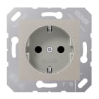 JUNG - SCHUKO Steckdose, 16 A 250V ~, Thermoplast lackiert, 50 x 50 mm, platin-grau