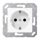 JUNG - SCHUKO Steckdose, 16 A 250V ~, Thermoplast, 50 x 50 mm, alpinweiss