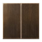 JUNG - Wippe 2fach, Messing, Serie LS, Messing antik