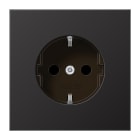 JUNG - SCHUKO Steckdose, 16A 250V ~, SAFETY+, Aluminium lackiert, Serie LS, dark