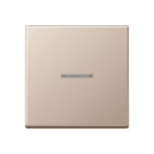 JUNG - Wippe 1fach mit Lichtleiter, Serie A, champagner