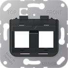 JUNG - Montageadapter 30°, TE connectivity, Brand-Rex, 2fach