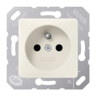 JUNG - Steckdose, Frz/Belg, 16A 250V ~, o.Krallen, SAFETY+, Thermoplast, 50x50mm, weiss