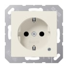 JUNG - SCHUKO Steckdose, 16A 250V ~, mit Funktionsanzeige, SAFETY+, Thermoplast, weiss