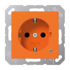 JUNG - SCHUKO Steckdose, 16A 250V ~, Funktionsanzeige Thermoplast, Serie AS/A, orange