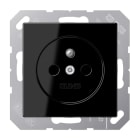 JUNG - Steckdose, Frz/Belg, 16A 250V ~, SAFETY+, Thermoplast, schwarz
