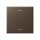 JUNG - Steuertaste Standard, mit Pfeilsymbolen, Duroplast lackiert, Serie A, mokka
