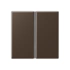 JUNG - Tastensatz 2fach, F40, Serie A, mokka