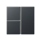 JUNG - Tastensatz 3fach, F40, Serie A, anthrazit matt