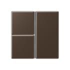 JUNG - Tastensatz 3fach, F40, Serie A, mokka