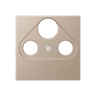 JUNG - Abdeckung für Universal-Sat/BK-Dosen, Serie A, champagner
