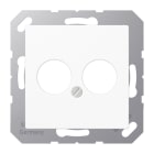 JUNG - Abdeckung für 2 Rundsteckverbinder bis 18,5mm Ø, Thermoplast, Serie A,