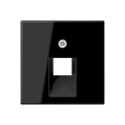 JUNG - Abdeckung für IAE/UAE-Anschlussdosen 1 x 8-polig, Thermoplast, Serie A, schwarz