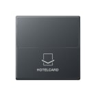 JUNG - Hotelcard-Schalter (ohne Taster-Einsatz), Hotelcard, Serie A, anthrazit matt
