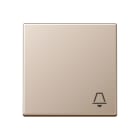 JUNG - Wippe 1fach, Symbol Klingel, Serie A, champagner