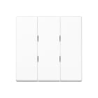 JUNG - Wippe 3fach, Thermoplast, Serie A, alpinweiss