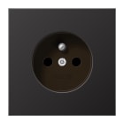 JUNG - Steckdose, Frz/Belg, 16A 250V ~, o.Krallen, SAFETY+, Alu lackiert