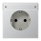 JUNG - SCHUKO Steckdose, 16A 250V ~, mit Schriftfeld, SAFETY+, Serie LS, Aluminium