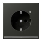 JUNG - SCHUKO-Steckdose mit LED-Orientierungslicht, 16A 250V ~, anthrazit