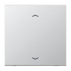JUNG - Steuertaste Standard, Pfeilsymbole, Aluminium AlMg1 Naturton, gebeizt, Aluminium