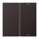 JUNG - Taste 1fach, mit Pfeilsymbolen, F40, Serie LS, dark (lackiertes Aluminium)