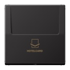 JUNG - Hotelcard-Schalter (ohne Taster-Einsatz), Hotelcard, Serie LS, dark