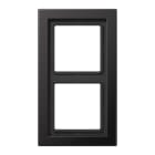 JUNG - Rahmen 2fach, Aluminium lackiert, LS-DESIGN, dark (lackiertes Aluminium)