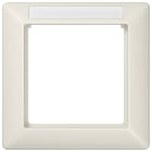 JUNG - Rahmen 1fach, mit Fenster (sprühnebeldicht), Thermoplast, AS 500, weiss