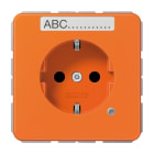 JUNG - SCHUKO Steckdose, 16A 250V ~, o.Krallen, Funktionsanzeige, Schriftfeld