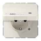 JUNG - SCHUKO Steckdose, 16A 250V ~, o.Krallen, Funktionsanzeige, Schriftf, Klappdeckel