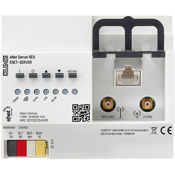 JUNG - eNet Server, REG, 6 TE