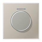 JUNG - Abdeckung mit Lichtleiter für KNX Drehsensor, Serie LS, Edelstahl
