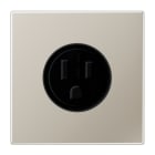 JUNG - Steckdose, US-Norm NEMA, 15 A 125 V ~, Schraubklemmen, o.Krallen, Serie LS, edst