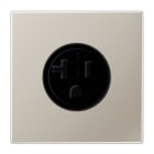 JUNG - Steckdose, US-Norm NEMA, 20 A 125 V ~, Schraubklemmen, o.Krallen, Serie LS, edst