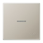 JUNG - Wippe 1fach mit Lichtleiter, mit abtastbarem Symbol Licht, Serie LS, Edelstahl