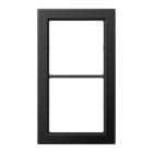 JUNG - Rahmen, 2-fach, FLAT DESIGN, dark (lackiertes Aluminium)