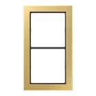 JUNG - Rahmen, 2-fach, FLAT DESIGN, Messing classic
