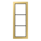JUNG - Rahmen, 3-fach, FLAT DESIGN, Messing classic